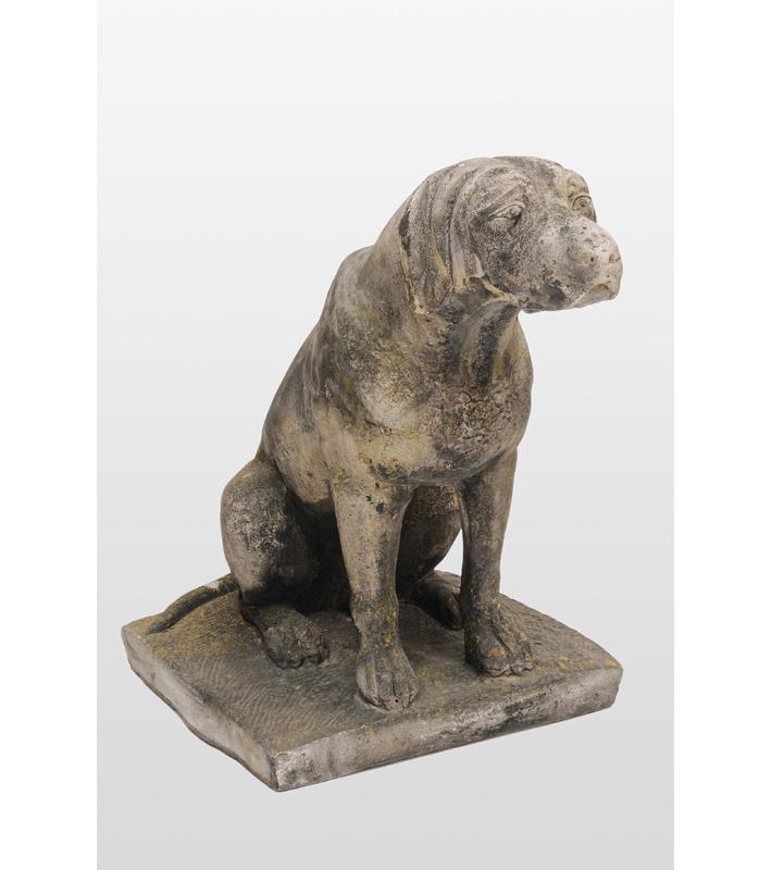 Gartenfigur "Wachender Hund"