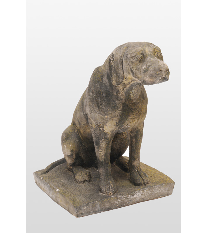 Gartenfigur "Wachender Hund"