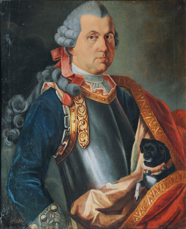 Portrait of a Gentleman with Pet Dog