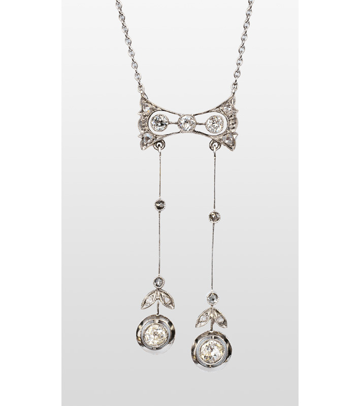 Jugendstil-Diamant-Collier