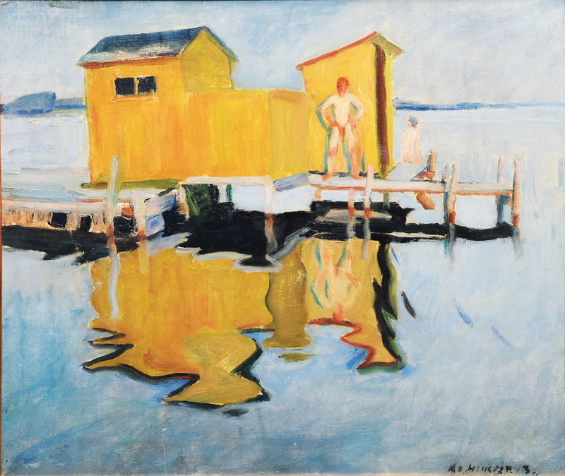 Knud Ove Hilkier - Bathhouse in the Lake Bathhouse in the Lake