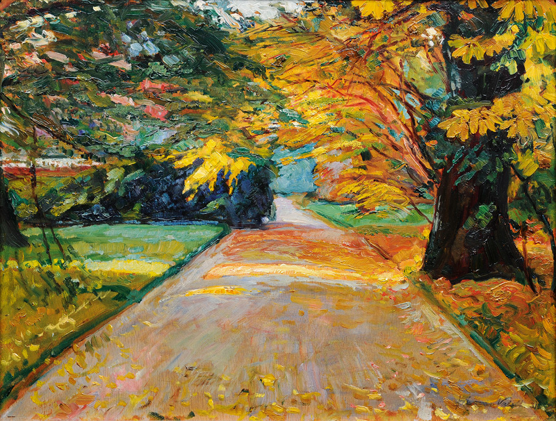 Herbstlicher Weg in Rissen