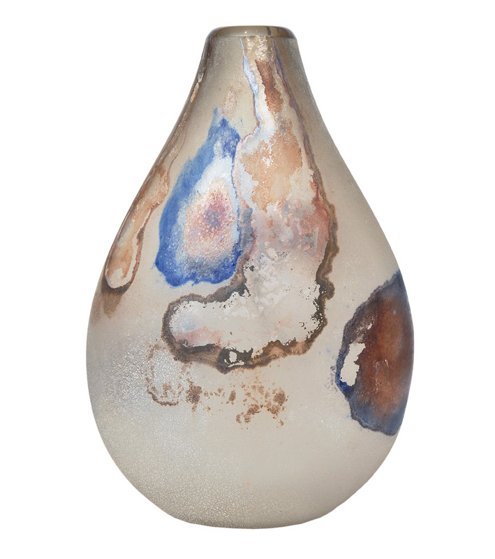 A  glass vase