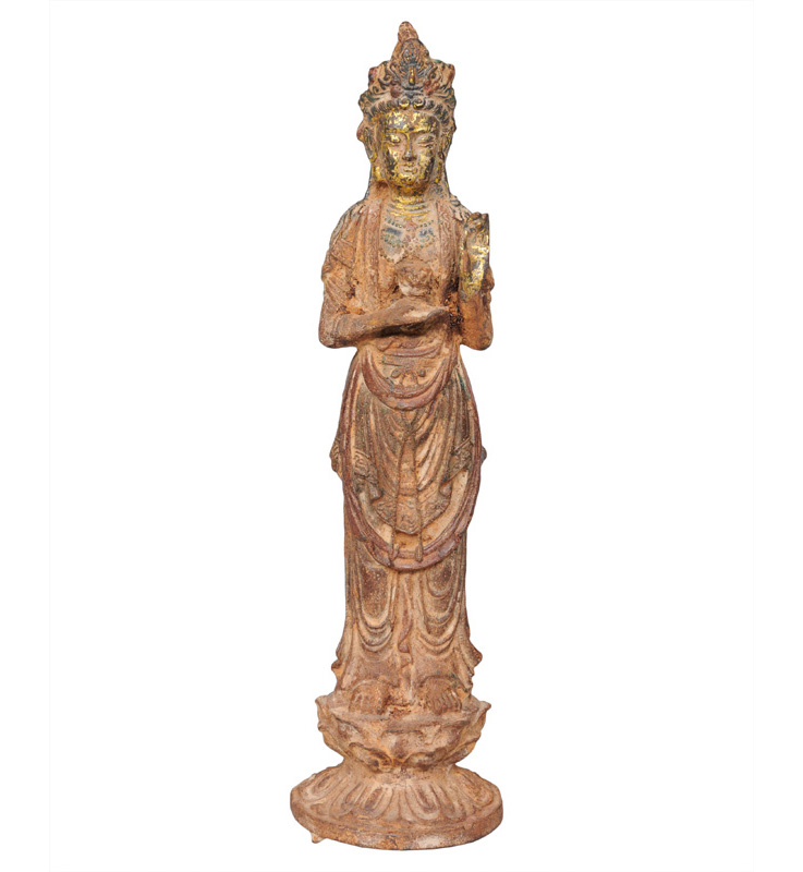 A figurine "Guanyin on lotus base"