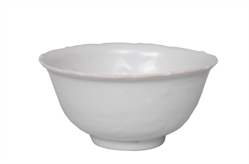 A bowl with subtle relief decoration