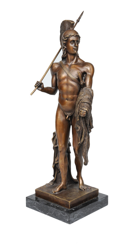 A big bronze figure "Jason with the Golden Fleece"