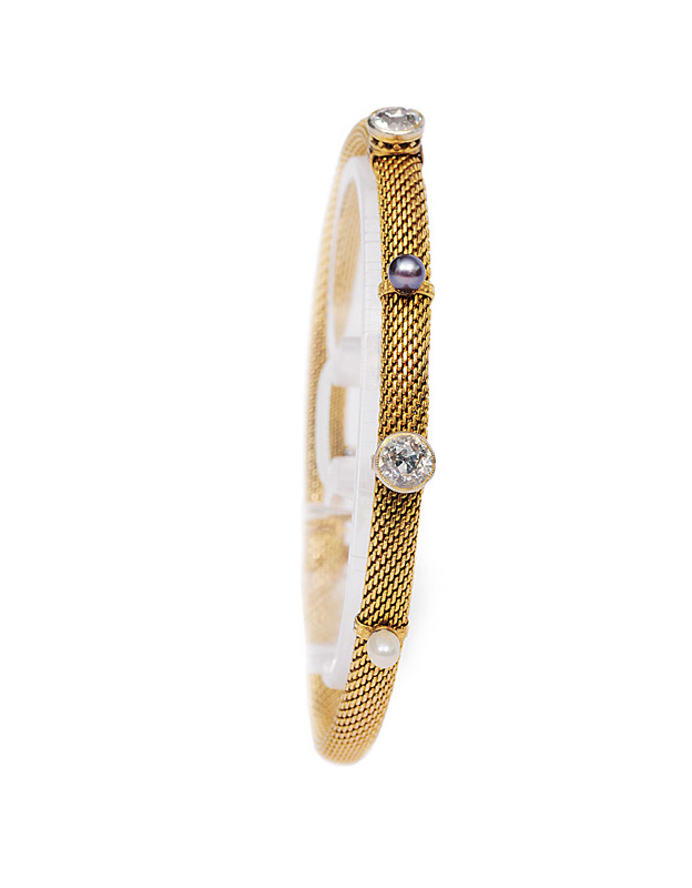Jugendstil-Armband mit Altschliffdiamanten