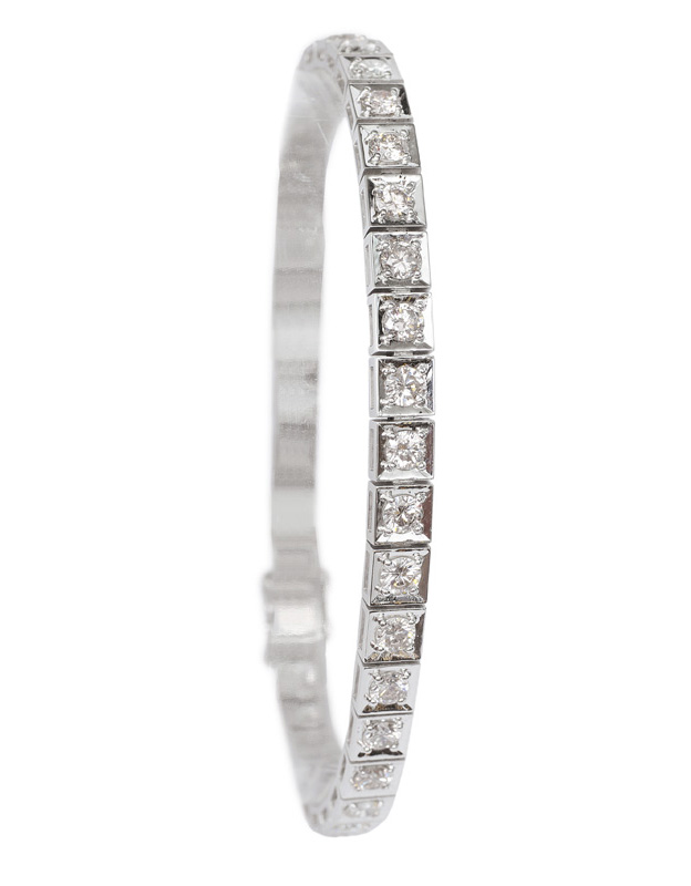 A diamond bracelet