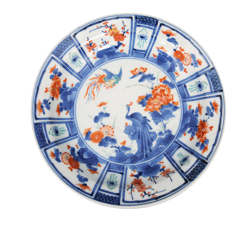 A fine Kakiemon-plate with phoenix