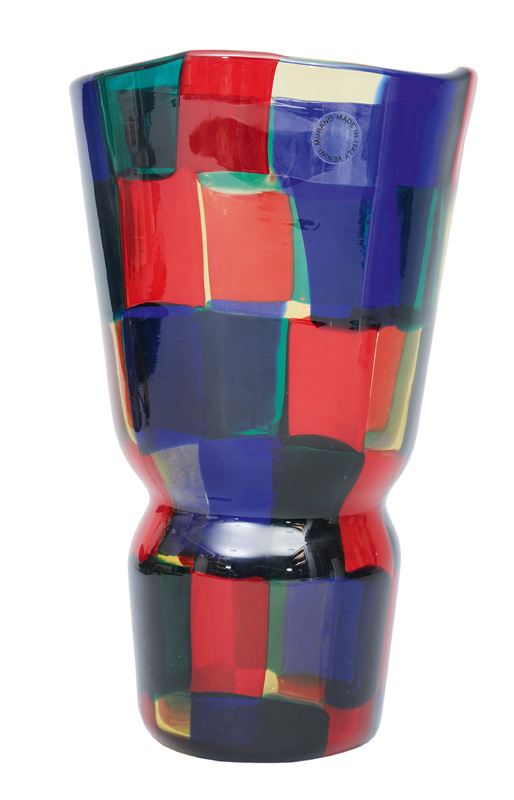 A glass vase "Pezzato"