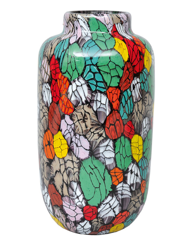 A glass vase  "Prato di fiori"