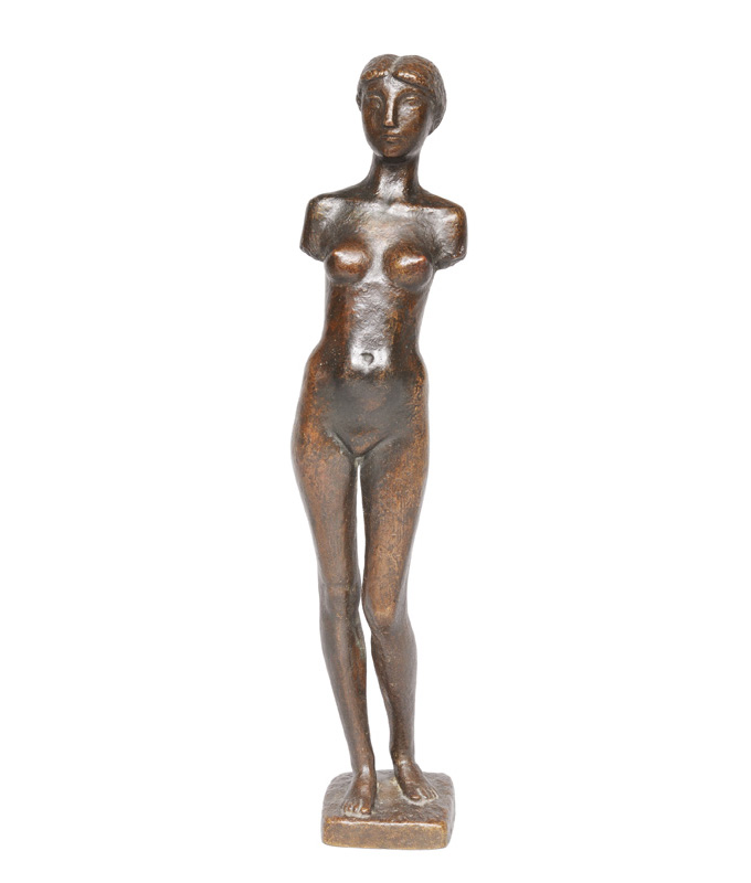 A bronze figure "Classical femal nude"