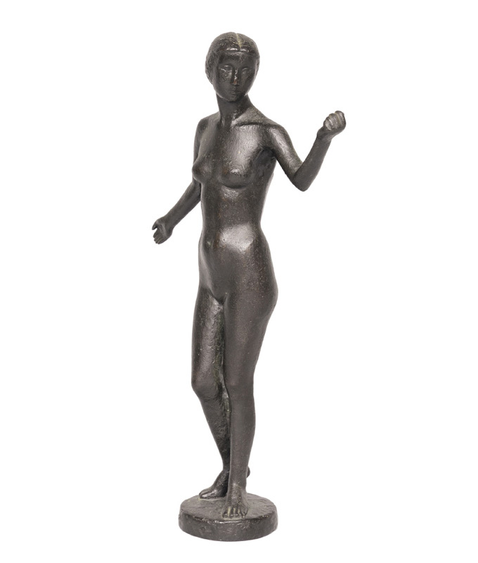 A bronze figure "Femal nude"