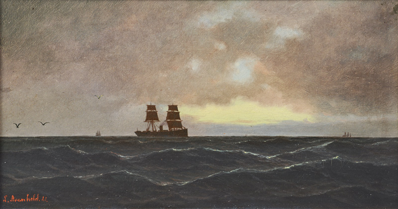 Steam Ship in Dusk