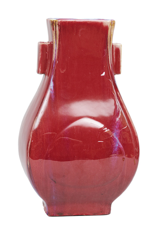 Außergewöhnliche Flambé-Vase "Fanghu"