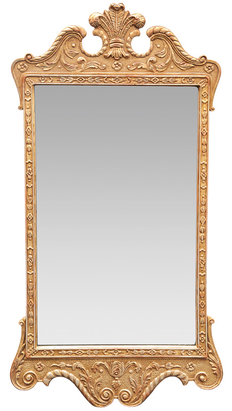 A mirror in the style of Baroque