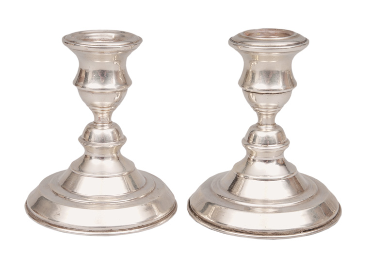 A pair of table candlesticks