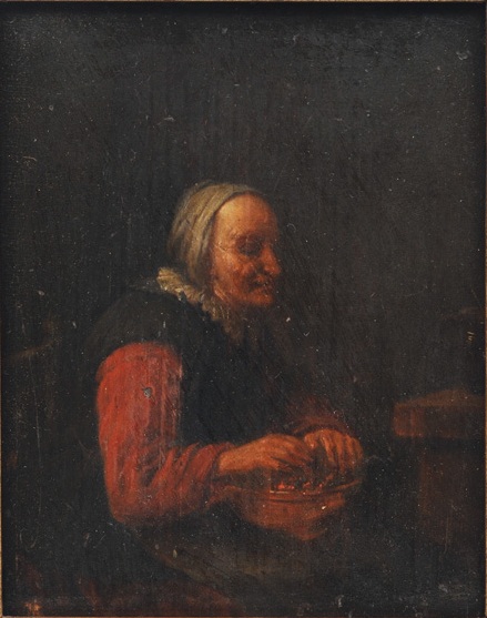 Woman warming her Hands