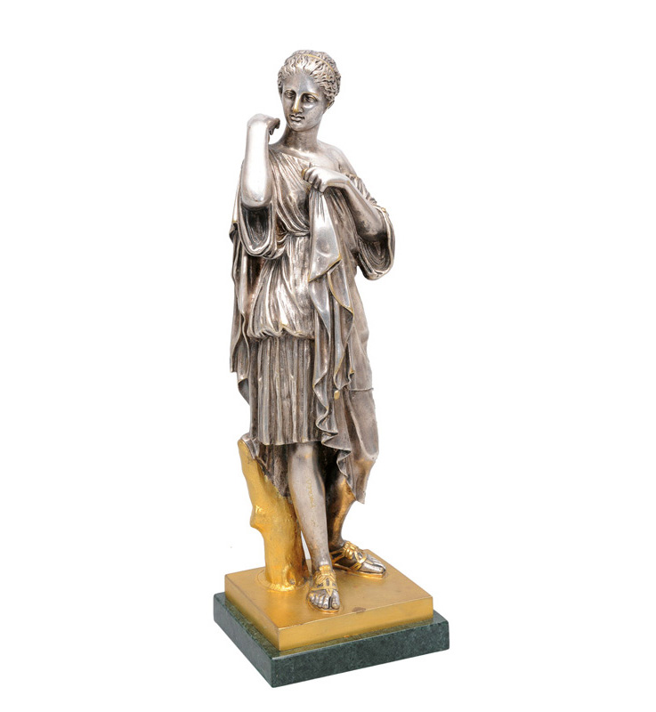 A Bronze figure "Vestalin in an antique-like robe"