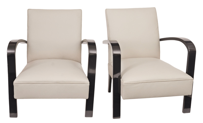 A pair of Art Deco armchairs