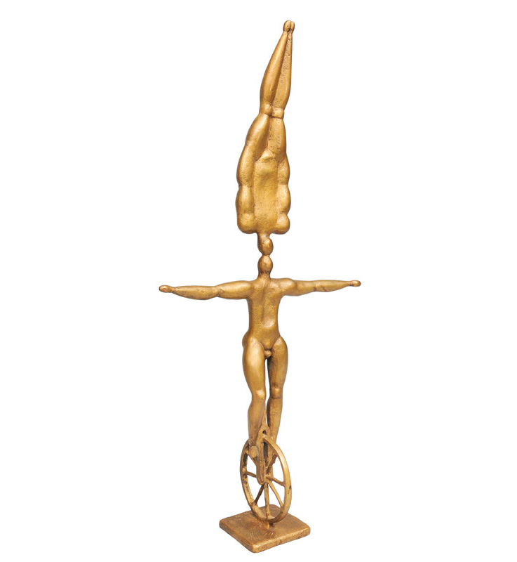 Bronze-Figur "Balancierende Einradfahrer"