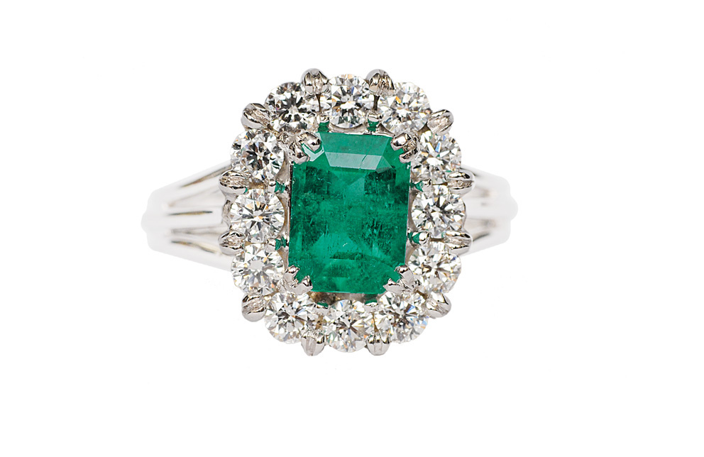A highquality emerald diamond ring