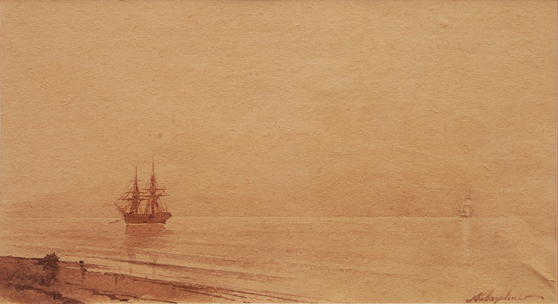 Tall Ship off the Coast