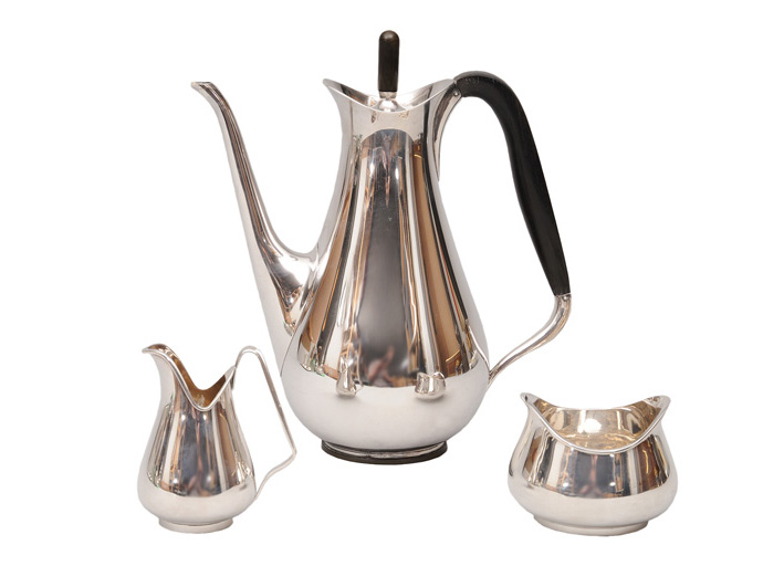 Svend Toxværd, seit 1946 in Kopenhagen tätig - A coffee service of modern danish design A coffee service of modern danish design