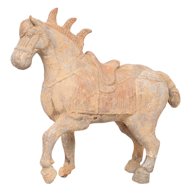 A figurine of a horse