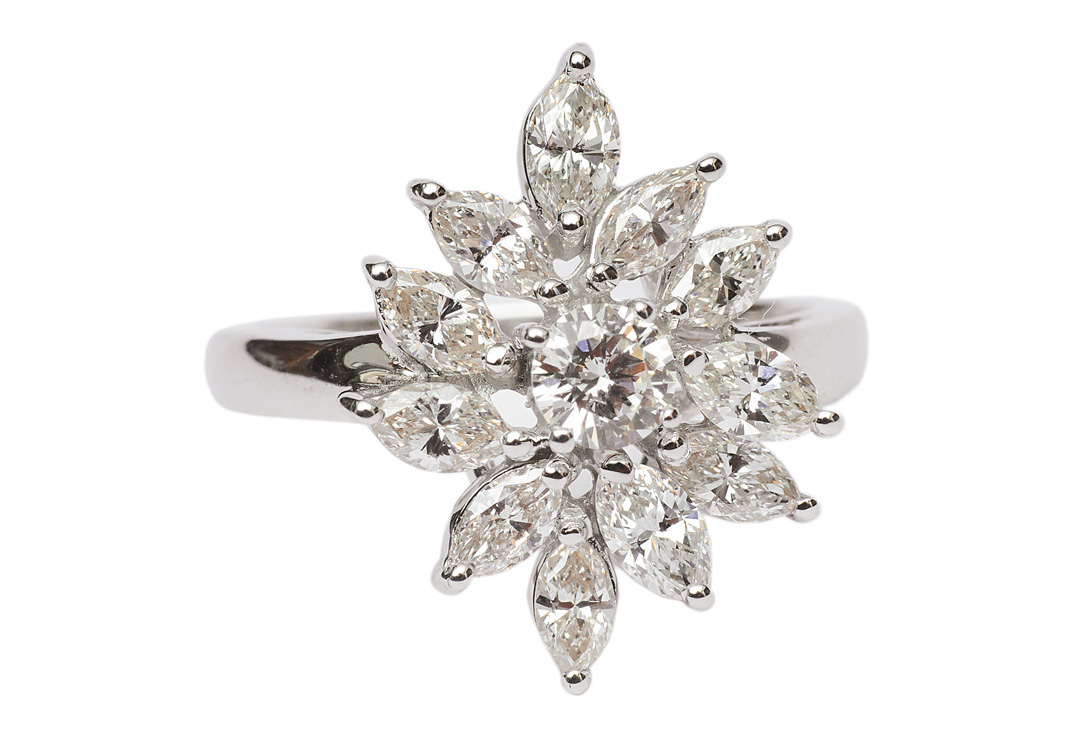 Diamant-Brillant-Ring