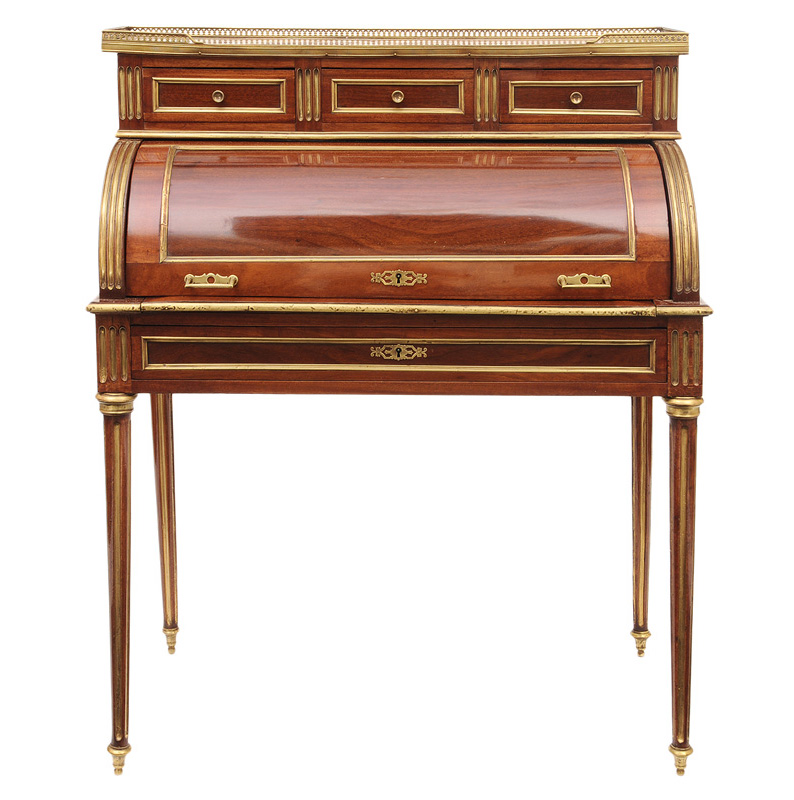 An elegant ladies bureau in the style of Louis Seize