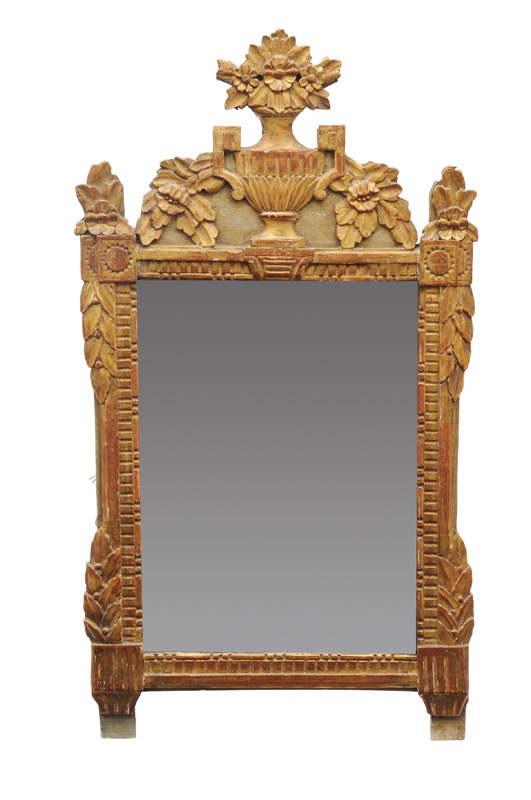 A gilded Louis Seize mirror