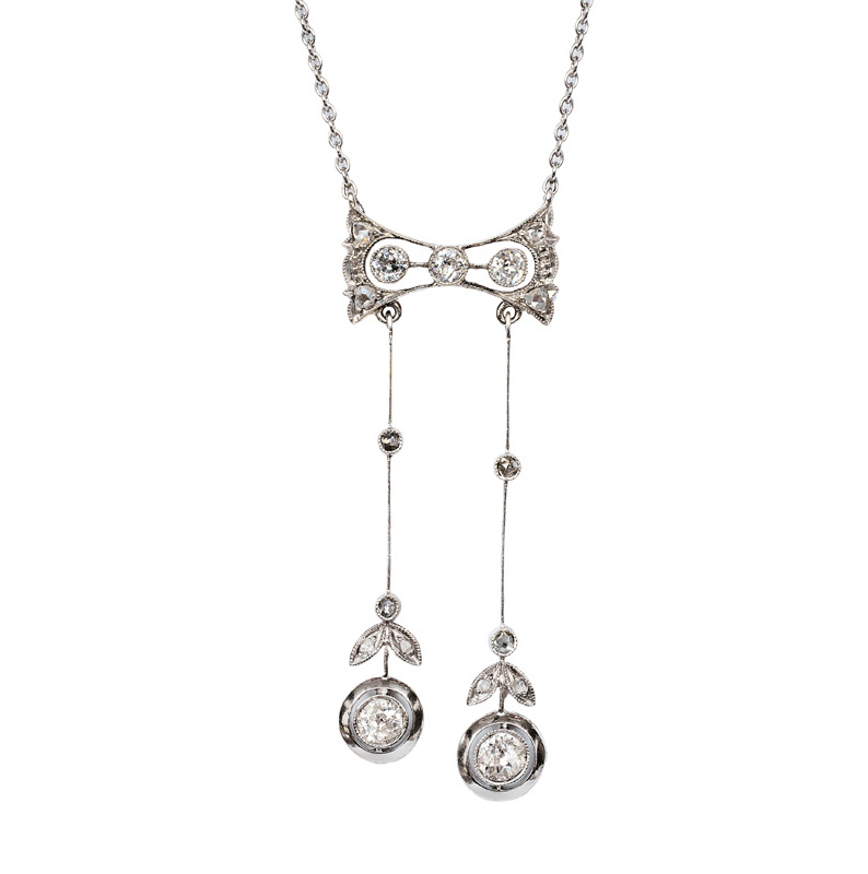 Jugendstil-Diamant-Collier