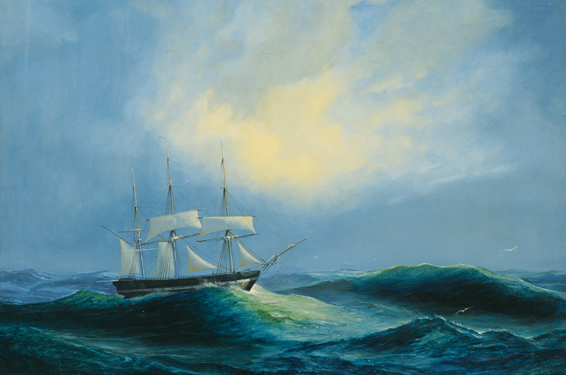 Schooner in Storm