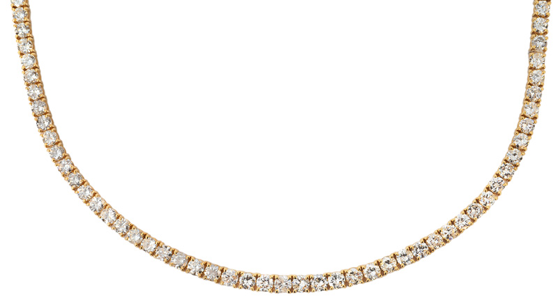 A highcarat diamond necklace