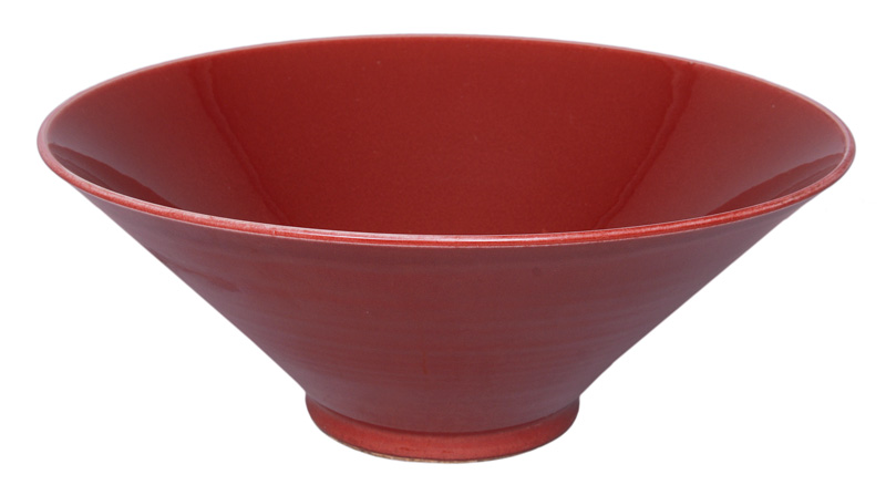 A very large flambé bowl