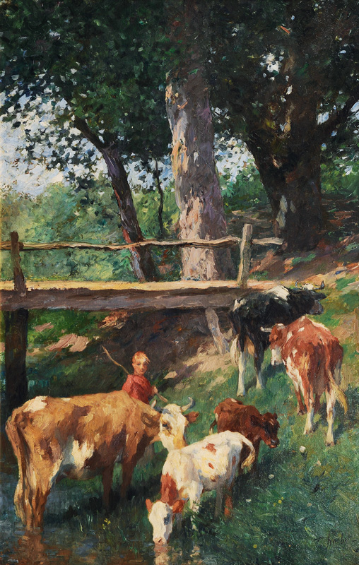 Cows by the Creek