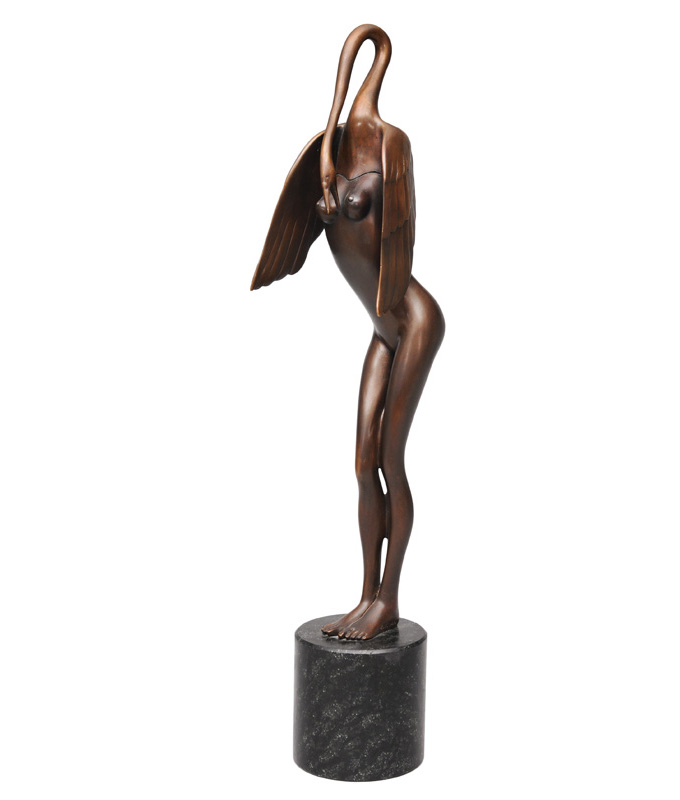 A bronze figure "Leda"