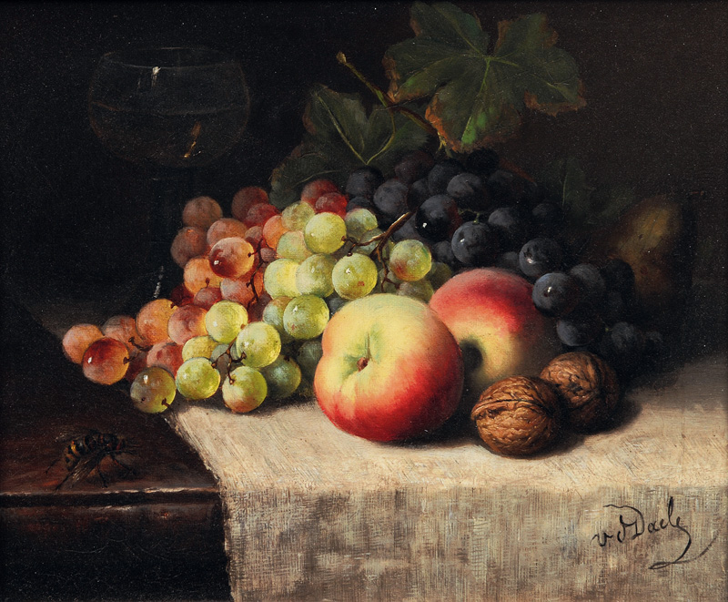 Fruit Still Life with Wasp