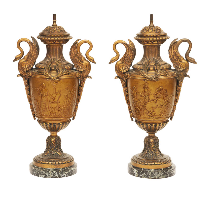A pair of Napoleon III lamps