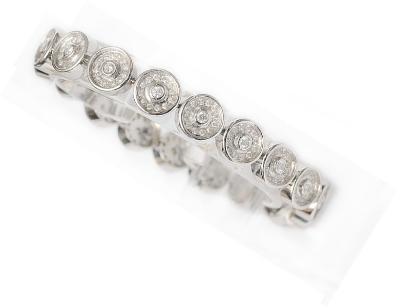 A modern diamond bracelet