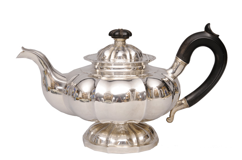 A Biedermeier teapot