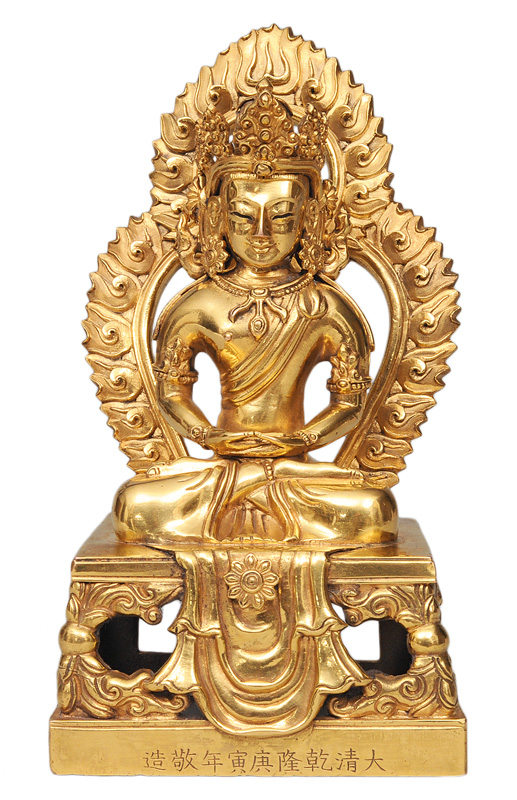 A bronze buddha "Amithayus’