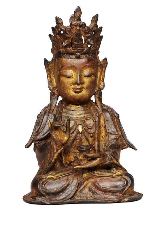 Bronze-Figur "Guanyin"