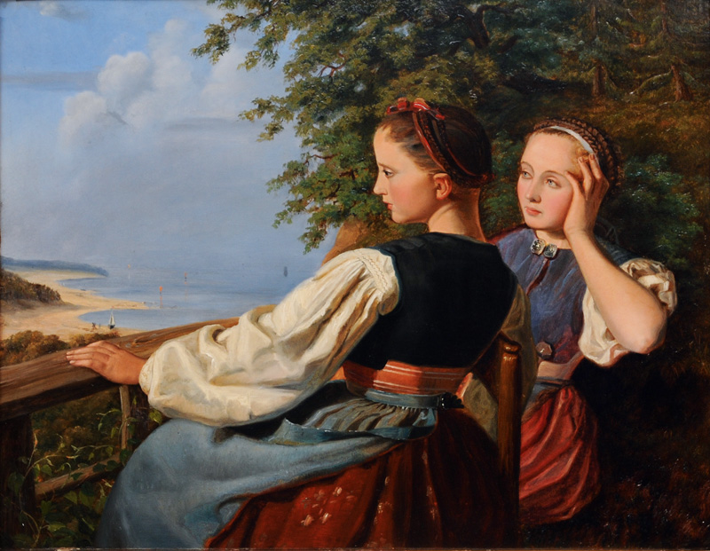 Zwei Mädchen an der Ostsee