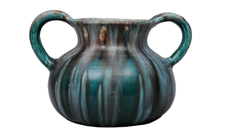 An Art Nouveau vase with handles