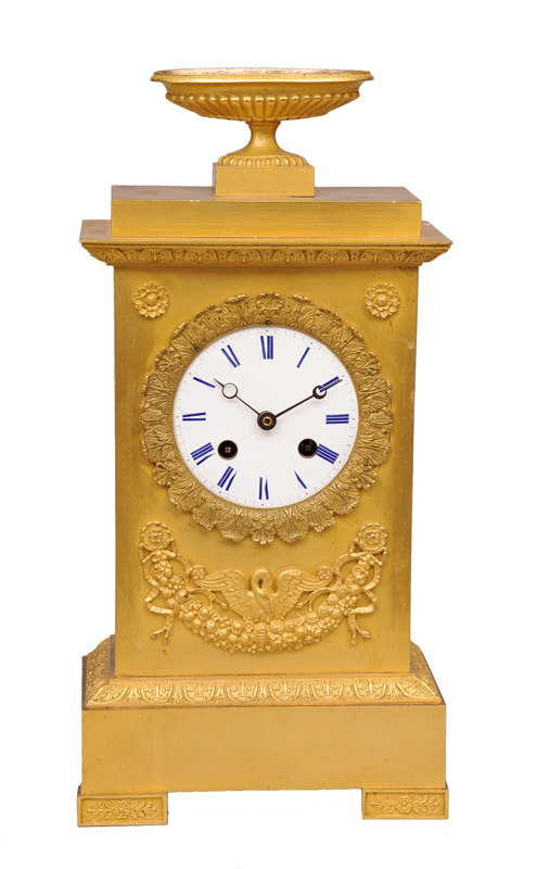 An Empire mantle clock by Japy Freres