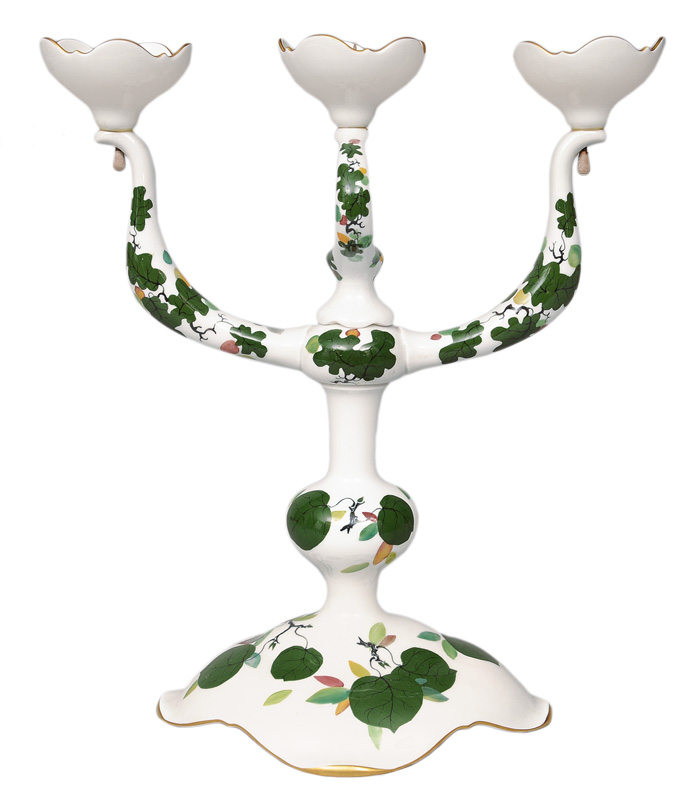 A table candleholder "Jagdmalerei"