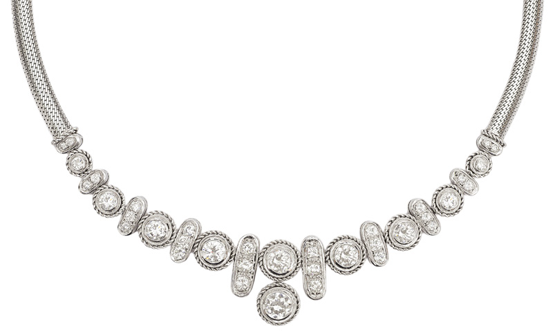 A diamond necklace