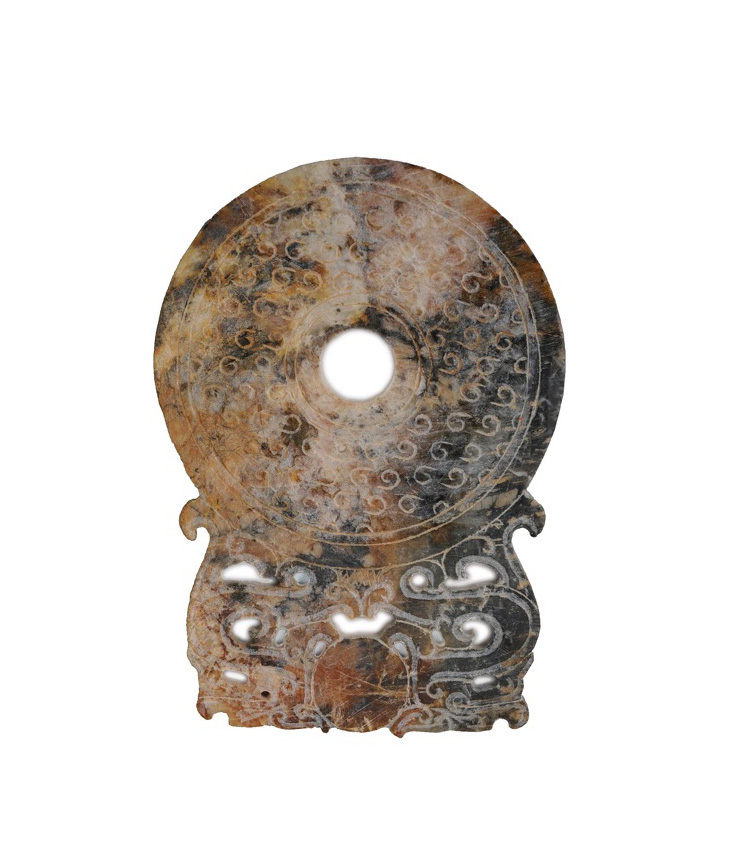 A jade disc "BI" with chilong dragons